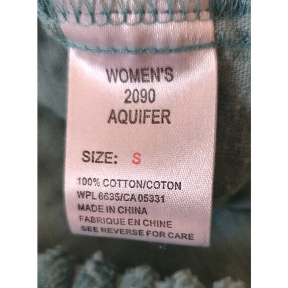 Woolrich Corduroy Jacket Women's S Aquifer Aqua Blue Wide Wale Pockets Zip Up - Picture 11 of 16